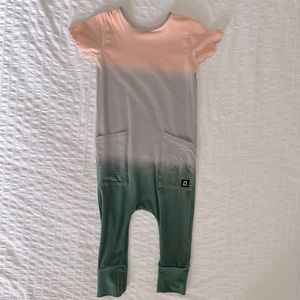 Rags Ombré Short Sleeve Romper